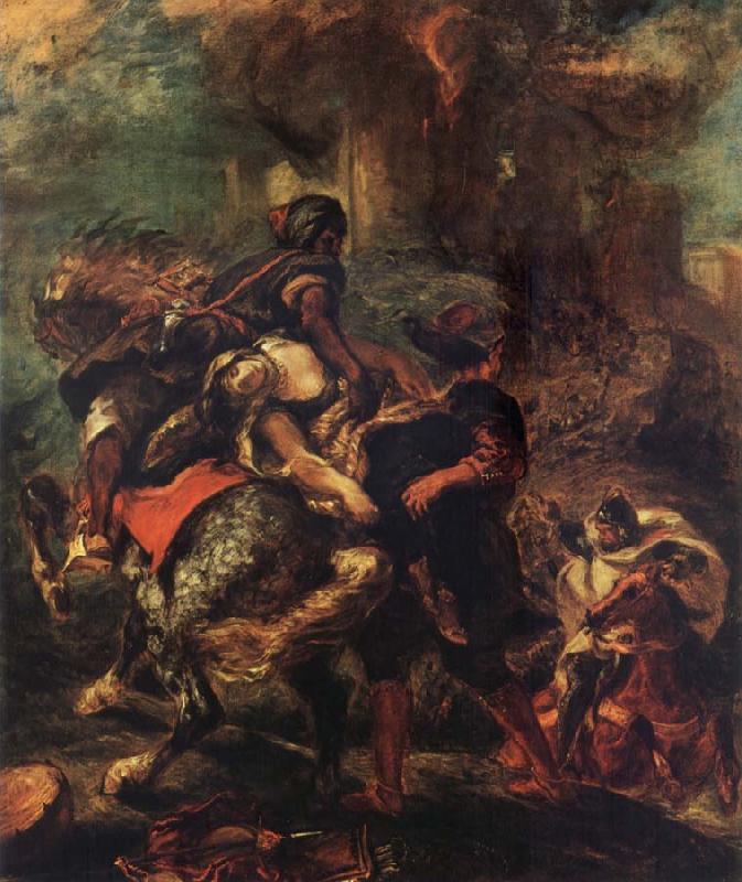 Ferdinand Victor Eugene Delacroix The Rap of Rebecca oil painting image